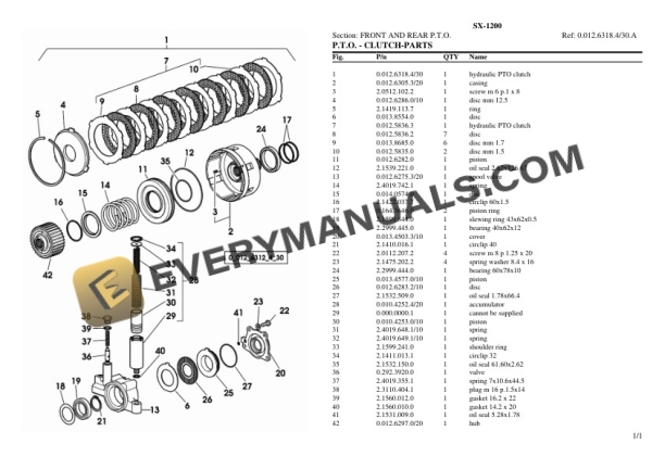 Hurlimann SX-1200 Tractor Parts Catalog PDF 5 Hurlimann SX-1200 Tractor Parts Catalog PDF - Image 3
