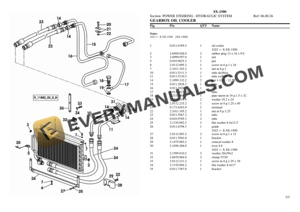 Hurlimann SX-1500 Tractor Parts Catalog PDF 5 Hurlimann SX-1500 Tractor Parts Catalog PDF - Image 3