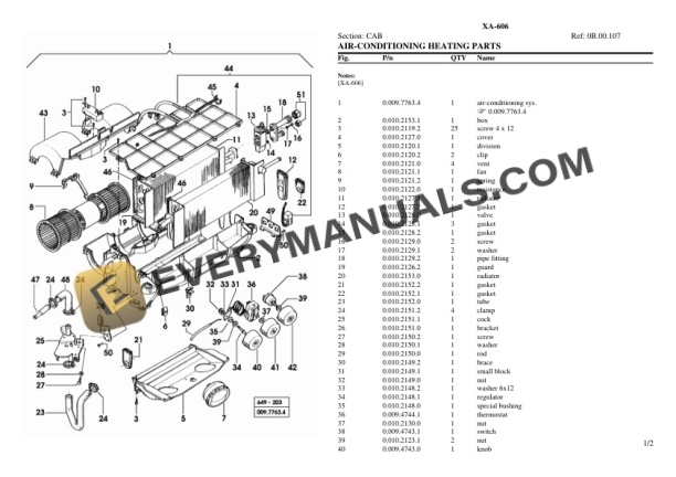 Hurlimann XA-606 Tractor Parts Catalog PDF 7 Hurlimann XA-606 Tractor Parts Catalog PDF - Image 5