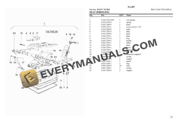 Hurlimann XA-607 Tractor Parts Catalog PDF 6 Hurlimann XA-607 Tractor Parts Catalog PDF - Image 4