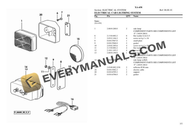 Hurlimann XA-658 Tractor Parts Catalog PDF 6 Hurlimann XA-658 Tractor Parts Catalog PDF - Image 4
