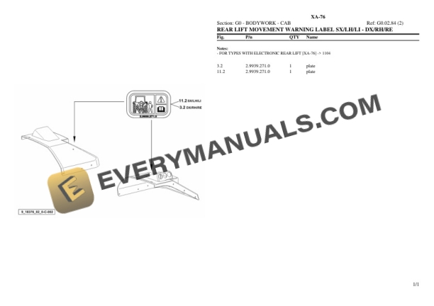 Hurlimann XA-76 Tractor Parts Catalog PDF 5 Hurlimann XA-76 Tractor Parts Catalog PDF - Image 3