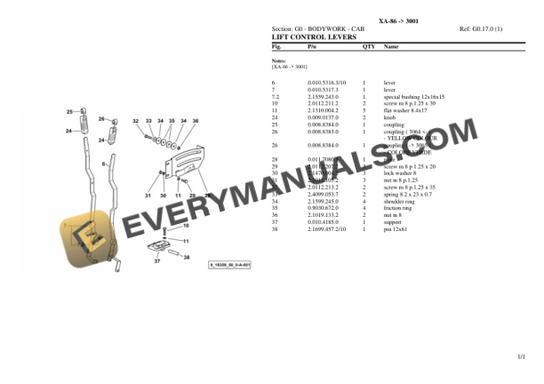 Hurlimann XA-86 (3001) Tractor Parts Catalog PDF 6 Hurlimann XA-86 (3001) Tractor Parts Catalog PDF - Image 4