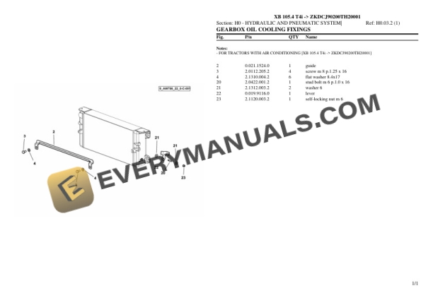 Hurlimann XB 105.4 T4i (ZKDCJ90200TH20001) Tractor Parts Catalog PDF 6 Hurlimann XB 105.4 T4i (ZKDCJ90200TH20001) Tractor Parts Catalog PDF - Image 4