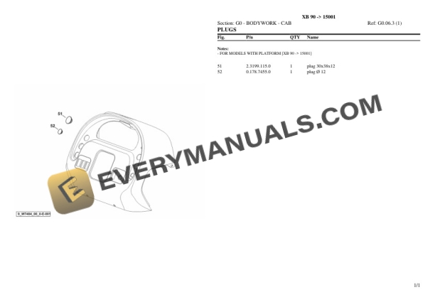 Hurlimann XB 90 (15001) Tractor Parts Catalog PDF 5 Hurlimann XB 90 (15001) Tractor Parts Catalog PDF - Image 3