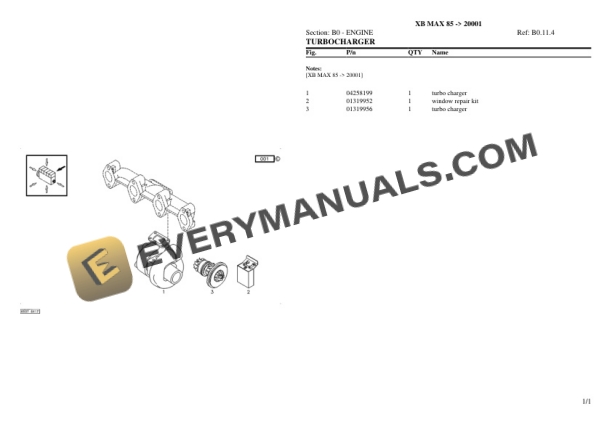 Hurlimann XB MAX 85 (20001) Tractor Parts Catalog PDF 4 Hurlimann XB MAX 85 (20001) Tractor Parts Catalog PDF - Image 2