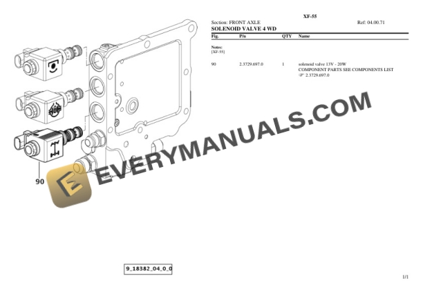 Hurlimann XF-55 Tractor Parts Catalog PDF 5 Hurlimann XF-55 Tractor Parts Catalog PDF-3