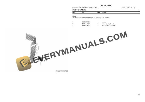 Hurlimann XF-70 (6001) Tractor Parts Catalog PDF 5 Hurlimann XF-70 (6001) Tractor Parts Catalog PDF - Image 3