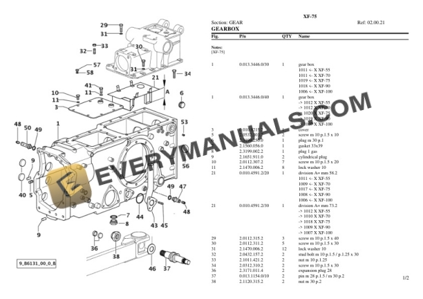 Hurlimann XF-75 Tractor Parts Catalog PDF 4 Hurlimann XF-75 Tractor Parts Catalog PDF-2