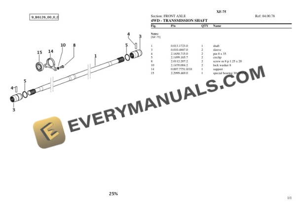 Hurlimann XF-75 Tractor Parts Catalog PDF 5 Hurlimann XF-75 Tractor Parts Catalog PDF-3