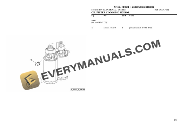 Hurlimann XF 80.4 SPIRIT (ZKDCN80200RH10001) Tractor Parts Catalog PDF 7 Hurlimann XF 80.4 SPIRIT (ZKDCN80200RH10001) Tractor Parts Catalog PDF - Image 5