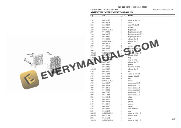 Hurlimann XL 140 DCR (10010 (30000) Tractor Parts Catalog PDF 4 Hurlimann XL 140 DCR (10010 (30000) Tractor Parts Catalog PDF - Image 2