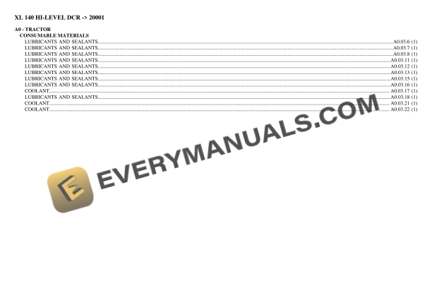 hurlimann xl 140 hi level dcr 20001 tractor parts catalog pdf 1