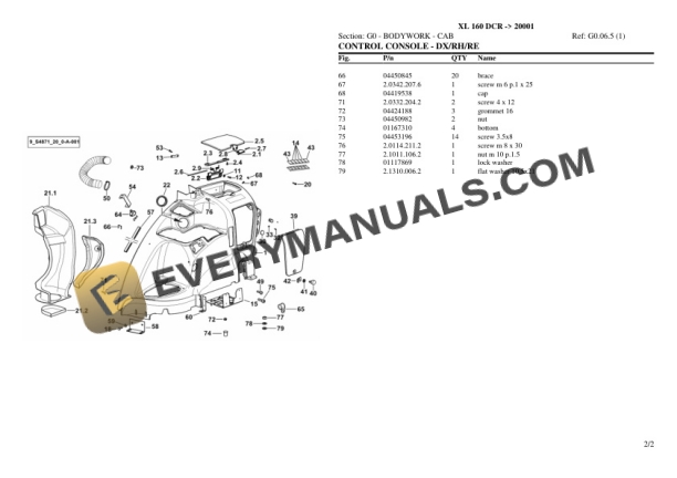 Hurlimann XL 160 DCR (20001) Tractor Parts Catalog PDF 5 Hurlimann XL 160 DCR (20001) Tractor Parts Catalog PDF - Image 3