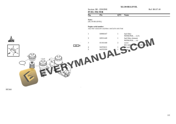 Hurlimann XL130 HI-LEVEL Tractor Parts Catalog PDF 4 Hurlimann XL130 HI-LEVEL Tractor Parts Catalog PDF - Image 2