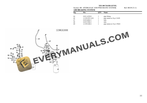 Hurlimann XM 100 T4i HI-LEVEL Tractor Parts Catalog PDF 6 Hurlimann XM 100 T4i HI-LEVEL Tractor Parts Catalog PDF - Image 4