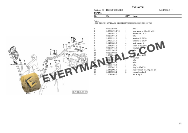 Hurlimann XM 100 T4i Tractor Parts Catalog PDF 7 Hurlimann XM 100 T4i Tractor Parts Catalog PDF - Image 5