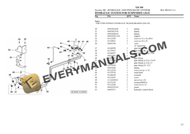 Hurlimann XM 100 Tractor Parts Catalog PDF 6 Hurlimann XM 100 Tractor Parts Catalog PDF - Image 4