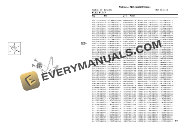 Hurlimann XM 100 (ZKDJ880200TH10001) Tractor Parts Catalog PDF 4 Hurlimann XM 100 (ZKDJ880200TH10001) Tractor Parts Catalog PDF - Image 2