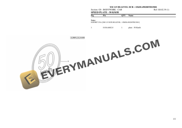 Hurlimann XM 115 HI-LEVEL DCR (ZKDL490200TH15001) Tractor Parts Catalog PDF 5 Hurlimann XM 115 HI-LEVEL DCR (ZKDL490200TH15001) Tractor Parts Catalog PDF - Image 3