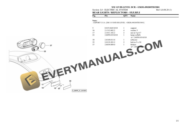 Hurlimann XM 115 HI-LEVEL DCR (ZKDL490200TH15001) Tractor Parts Catalog PDF 7 Hurlimann XM 115 HI-LEVEL DCR (ZKDL490200TH15001) Tractor Parts Catalog PDF - Image 5