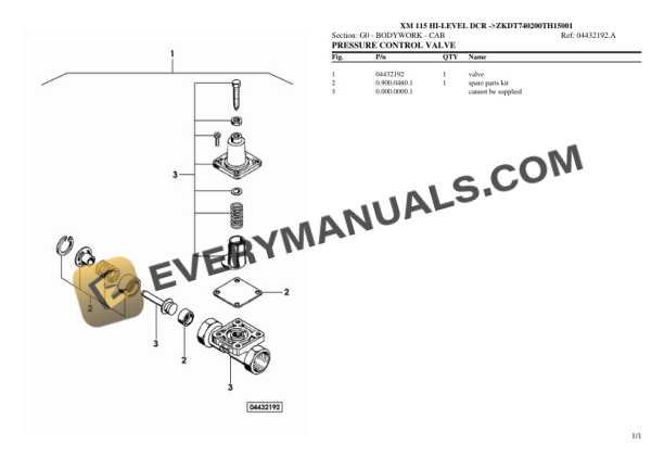 Hurlimann XM 115 HI-LEVEL DCR (ZKDT740200TH15001) Tractor Parts Catalog PDF 5 Hurlimann XM 115 HI-LEVEL DCR (ZKDT740200TH15001) Tractor Parts Catalog PDF - Image 3