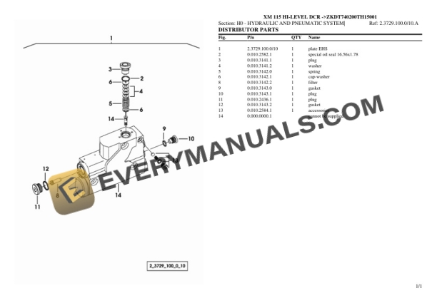 Hurlimann XM 115 HI-LEVEL DCR (ZKDT740200TH15001) Tractor Parts Catalog PDF 6 Hurlimann XM 115 HI-LEVEL DCR (ZKDT740200TH15001) Tractor Parts Catalog PDF - Image 4