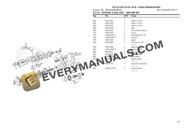 Hurlimann XM 125 HI-LEVEL DCR (ZKDL500200TH15001) Tractor Parts Catalog PDF 4 Hurlimann XM 125 HI-LEVEL DCR (ZKDL500200TH15001) Tractor Parts Catalog PDF - Image 2