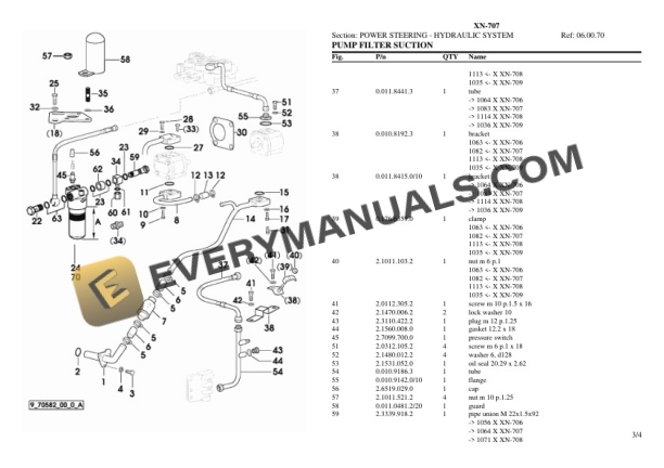 Hurlimann XN-707 Tractor Parts Catalog PDF 5 Hurlimann XN-707 Tractor Parts Catalog PDF - Image 3
