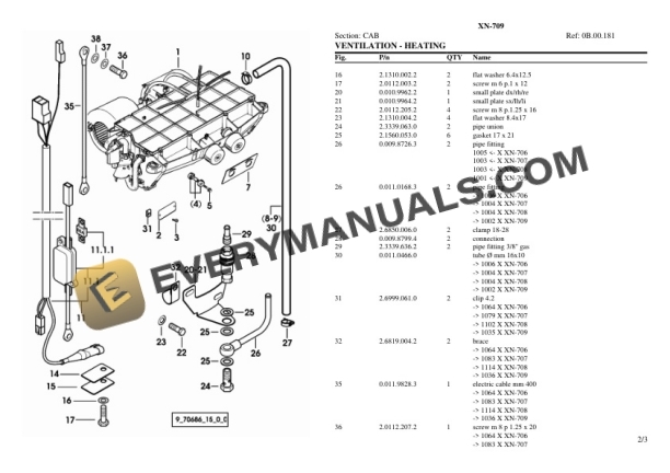 Hurlimann XN-709 Tractor Parts Catalog PDF 7 Hurlimann XN-709 Tractor Parts Catalog PDF - Image 5