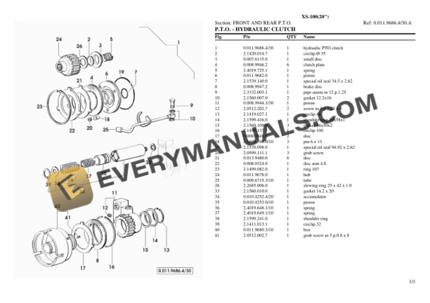 Hurlimann XS-100 (20'') Tractor Parts Catalog PDF 5 Hurlimann XS-100 (20'') Tractor Parts Catalog PDF - Image 3