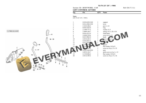 Hurlimann XS-70 (24''-28'') (9001) Tractor Parts Catalog PDF 6 Hurlimann XS-70 (24''-28'') (9001) Tractor Parts Catalog PDF - Image 4