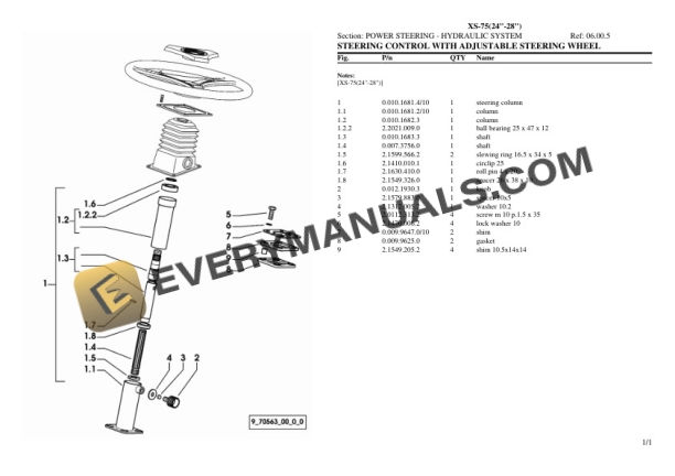 Hurlimann XS-75 (24''-28'') Tractor Parts Catalog PDF 5 Hurlimann XS-75 (24''-28'') Tractor Parts Catalog PDF - Image 3
