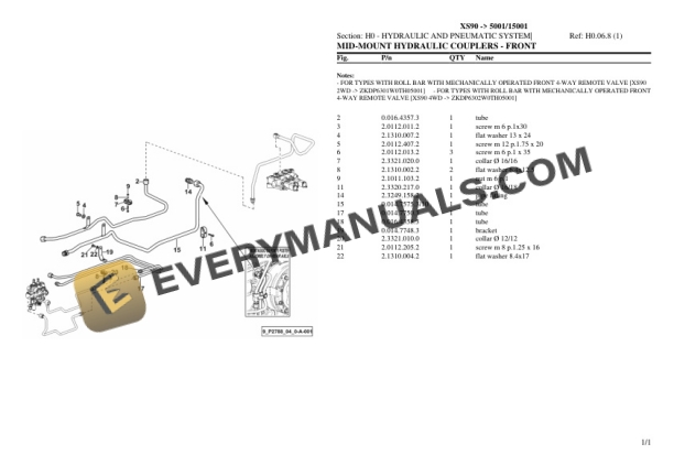 Hurlimann XS90 (5001 15001) Tractor Parts Catalog PDF 6 Hurlimann XS90 (5001 15001) Tractor Parts Catalog PDF - Image 4