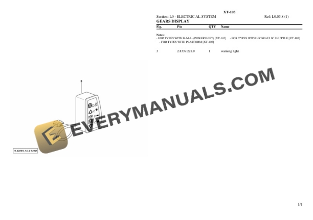Hurlimann XT-105 Tractor Parts Catalog PDF 7 Hurlimann XT-105 Tractor Parts Catalog PDF - Image 5