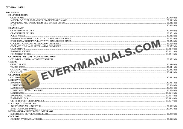 hurlimann xt 110 10001 tractor parts catalog pdf 1
