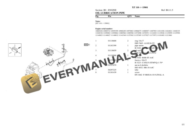 Hurlimann XT 110 (15001) Tractor Parts Catalog PDF 4 Hurlimann XT 110 (15001) Tractor Parts Catalog PDF - Image 2