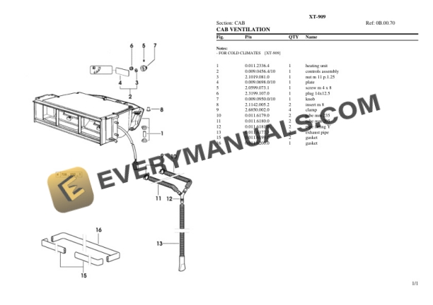 Hurlimann XT-909 Tractor Parts Catalog PDF-3