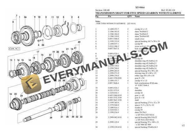 Hurlimann XT-910.6 Tractor Parts Catalog PDF 7 Hurlimann XT-910.6 Tractor Parts Catalog PDF-5