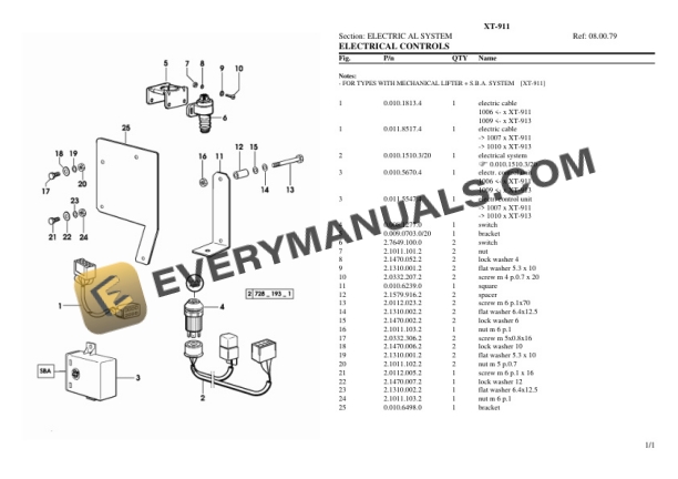 Hurlimann XT-911 Tractor Parts Catalog PDF 6 Hurlimann XT-911 Tractor Parts Catalog PDF - Image 4