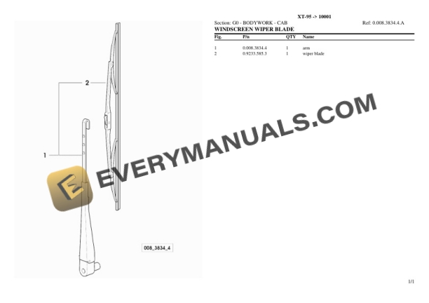 Hurlimann XT-95 (10001) Tractor Parts Catalog PDF 5 Hurlimann XT-95 (10001) Tractor Parts Catalog PDF - Image 3