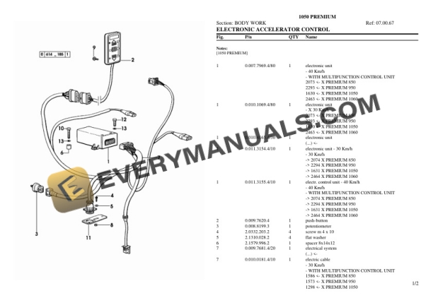 Lamborghini 1050 PREMIUM Tractor Parts Catalog PDF-2