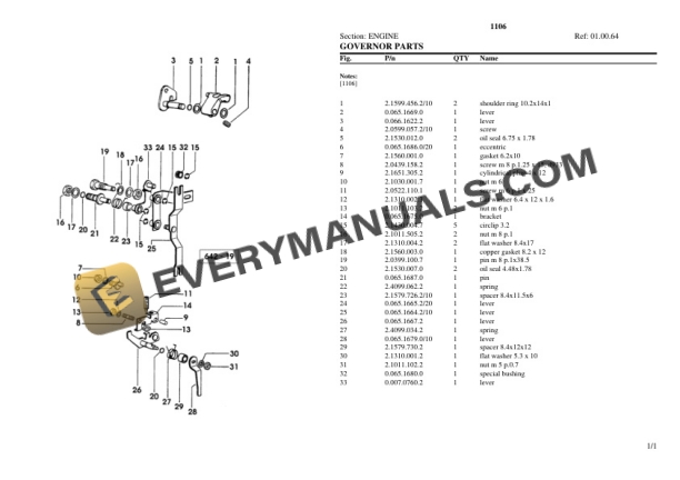 Lamborghini 1106 Tractor Parts Catalog PDF-2