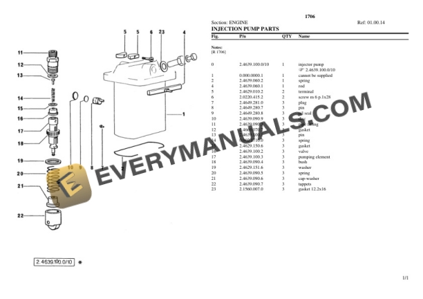 Lamborghini 1706 Tractor Parts Catalog PDF-2