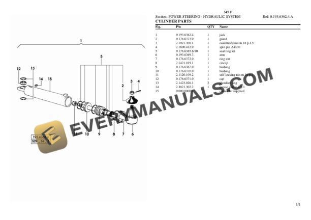 Lamborghini 345 F Tractor Parts Catalog PDF-4