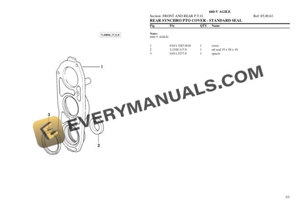 Lamborghini 660-V AGILE Tractor Parts Catalog PDF-3