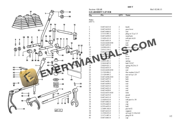 Lamborghini 660-V Tractor Parts Catalog PDF-3