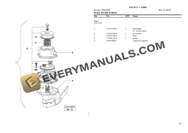 Lamborghini 674-70 N (12000) Tractor Parts Catalog PDF 4 Lamborghini 674-70 N (12000) Tractor Parts Catalog PDF-2