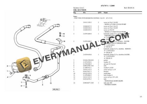 Lamborghini 674-70 N (12000) Tractor Parts Catalog PDF 7 Lamborghini 674-70 N (12000) Tractor Parts Catalog PDF-5
