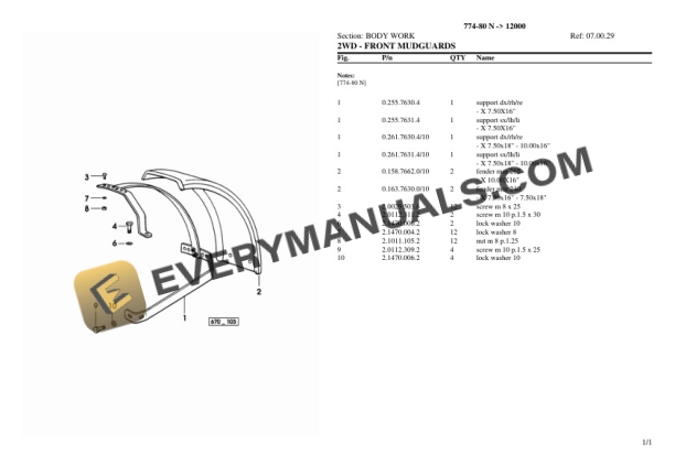 Lamborghini 774-80 N (12000) Tractor Parts Catalog PDF-4